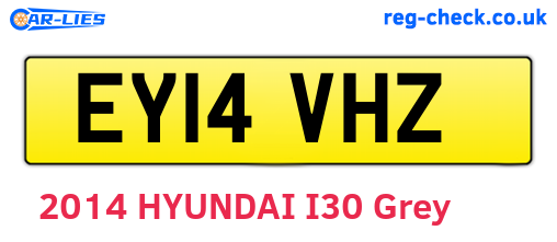 EY14VHZ are the vehicle registration plates.