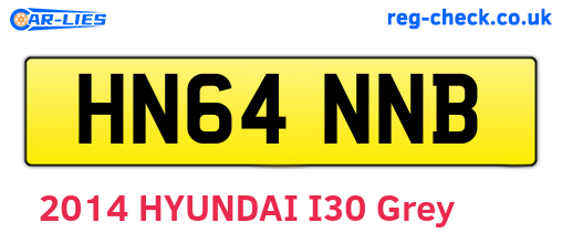 HN64NNB are the vehicle registration plates.