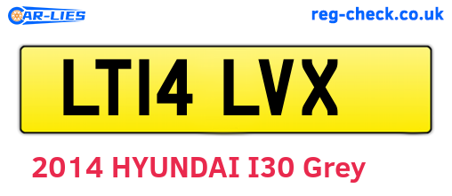 LT14LVX are the vehicle registration plates.