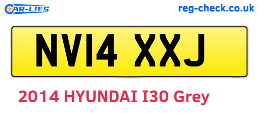 NV14XXJ are the vehicle registration plates.