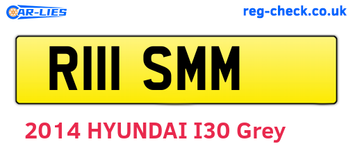 R111SMM are the vehicle registration plates.