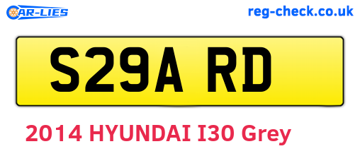 S29ARD are the vehicle registration plates.
