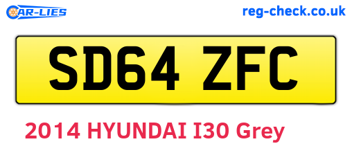 SD64ZFC are the vehicle registration plates.