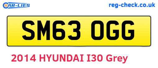 SM63OGG are the vehicle registration plates.