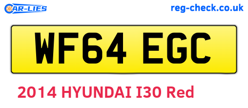 WF64EGC are the vehicle registration plates.