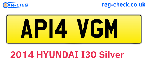 AP14VGM are the vehicle registration plates.
