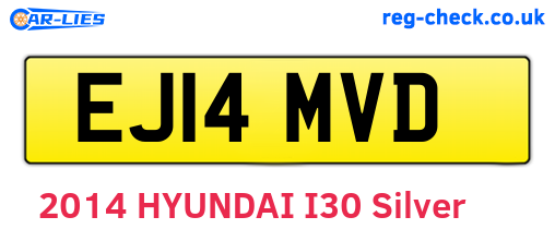 EJ14MVD are the vehicle registration plates.