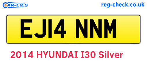 EJ14NNM are the vehicle registration plates.