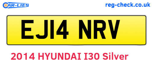 EJ14NRV are the vehicle registration plates.