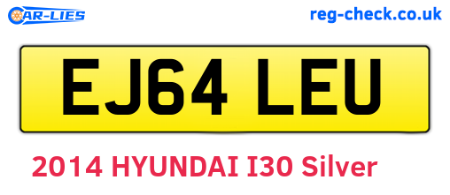EJ64LEU are the vehicle registration plates.