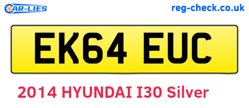 EK64EUC are the vehicle registration plates.