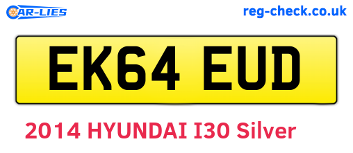 EK64EUD are the vehicle registration plates.