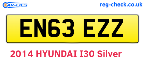 EN63EZZ are the vehicle registration plates.