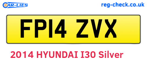 FP14ZVX are the vehicle registration plates.