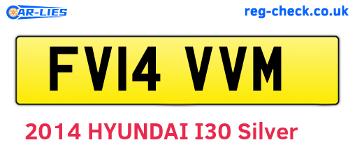 FV14VVM are the vehicle registration plates.