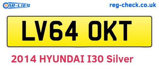 LV64OKT are the vehicle registration plates.