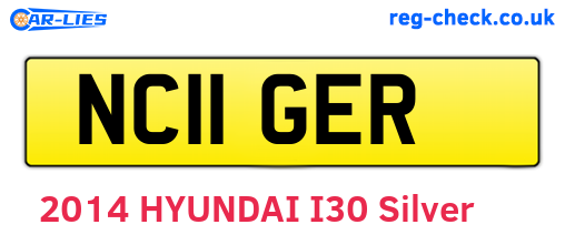 NC11GER are the vehicle registration plates.