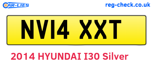 NV14XXT are the vehicle registration plates.