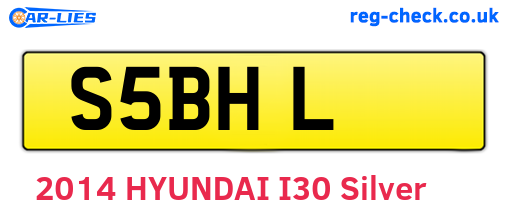 S5BHL are the vehicle registration plates.