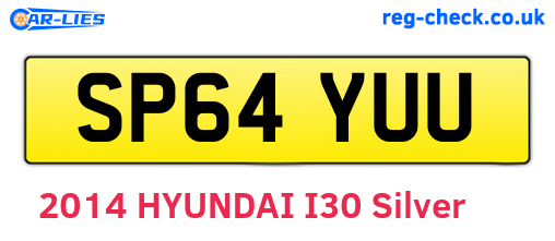 SP64YUU are the vehicle registration plates.