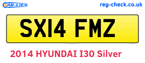 SX14FMZ are the vehicle registration plates.