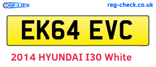 EK64EVC are the vehicle registration plates.