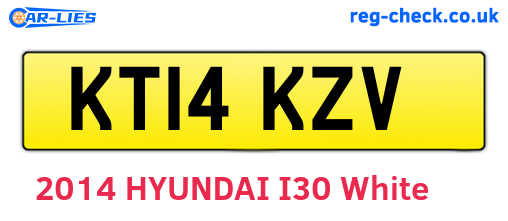 KT14KZV are the vehicle registration plates.