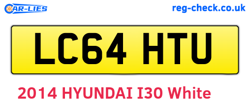 LC64HTU are the vehicle registration plates.