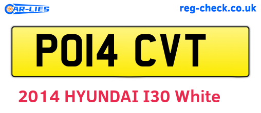 PO14CVT are the vehicle registration plates.