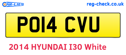 PO14CVU are the vehicle registration plates.