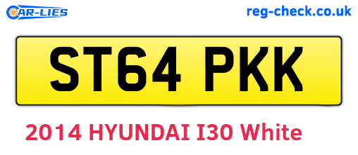 ST64PKK are the vehicle registration plates.