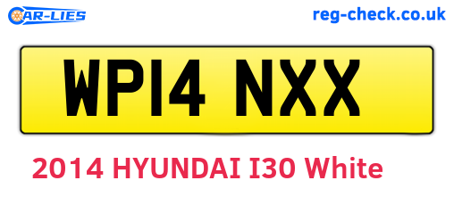 WP14NXX are the vehicle registration plates.