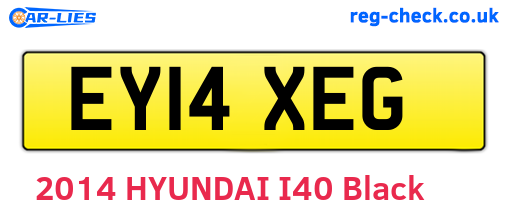 EY14XEG are the vehicle registration plates.