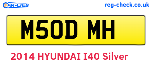M50DMH are the vehicle registration plates.