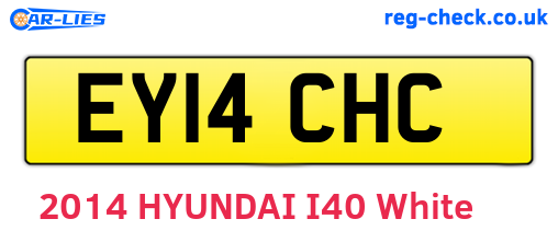 EY14CHC are the vehicle registration plates.