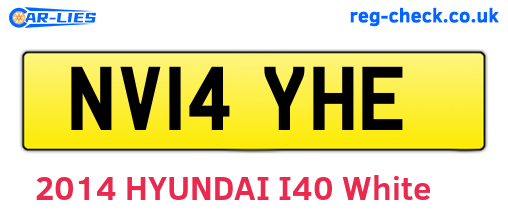 NV14YHE are the vehicle registration plates.