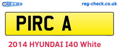 P1RCA are the vehicle registration plates.