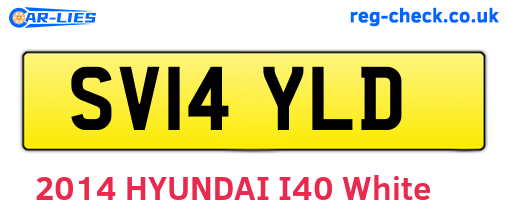 SV14YLD are the vehicle registration plates.