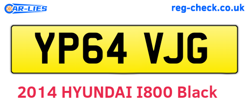 YP64VJG are the vehicle registration plates.
