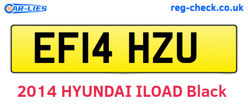 EF14HZU are the vehicle registration plates.