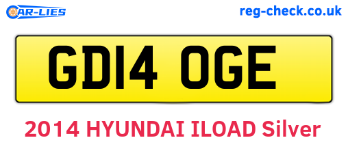 GD14OGE are the vehicle registration plates.
