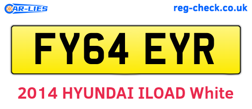 FY64EYR are the vehicle registration plates.