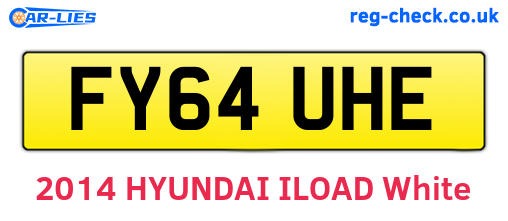 FY64UHE are the vehicle registration plates.
