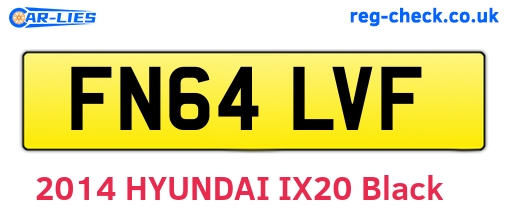 FN64LVF are the vehicle registration plates.