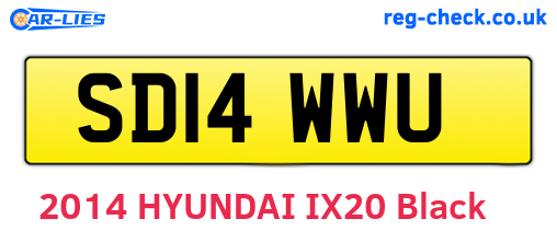 SD14WWU are the vehicle registration plates.