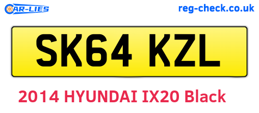 SK64KZL are the vehicle registration plates.