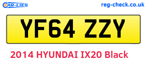 YF64ZZY are the vehicle registration plates.