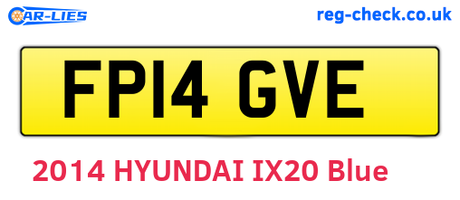 FP14GVE are the vehicle registration plates.