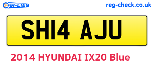 SH14AJU are the vehicle registration plates.