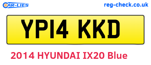 YP14KKD are the vehicle registration plates.